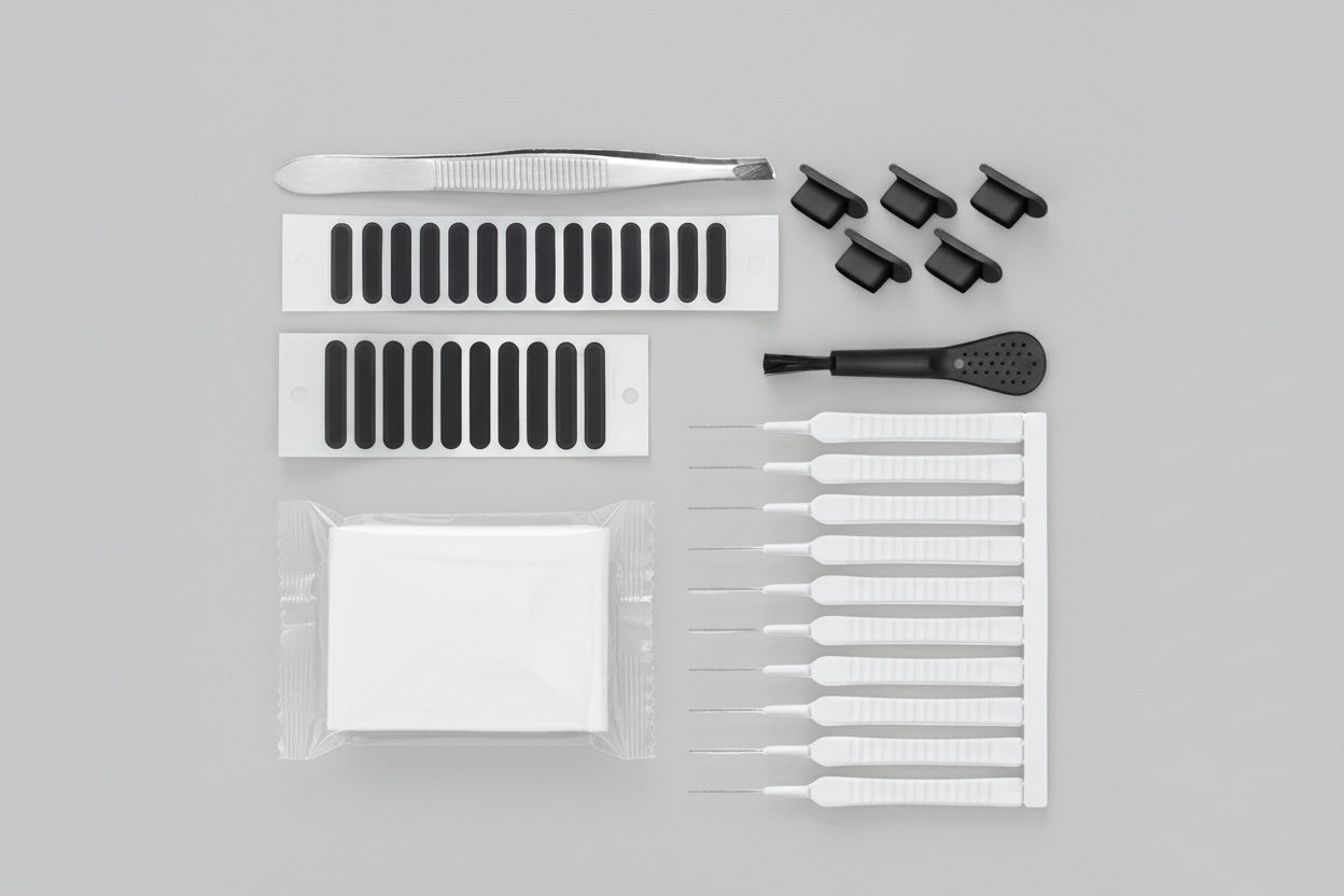 Kit nettoyage poussière chargeur et haut parleur avec protection