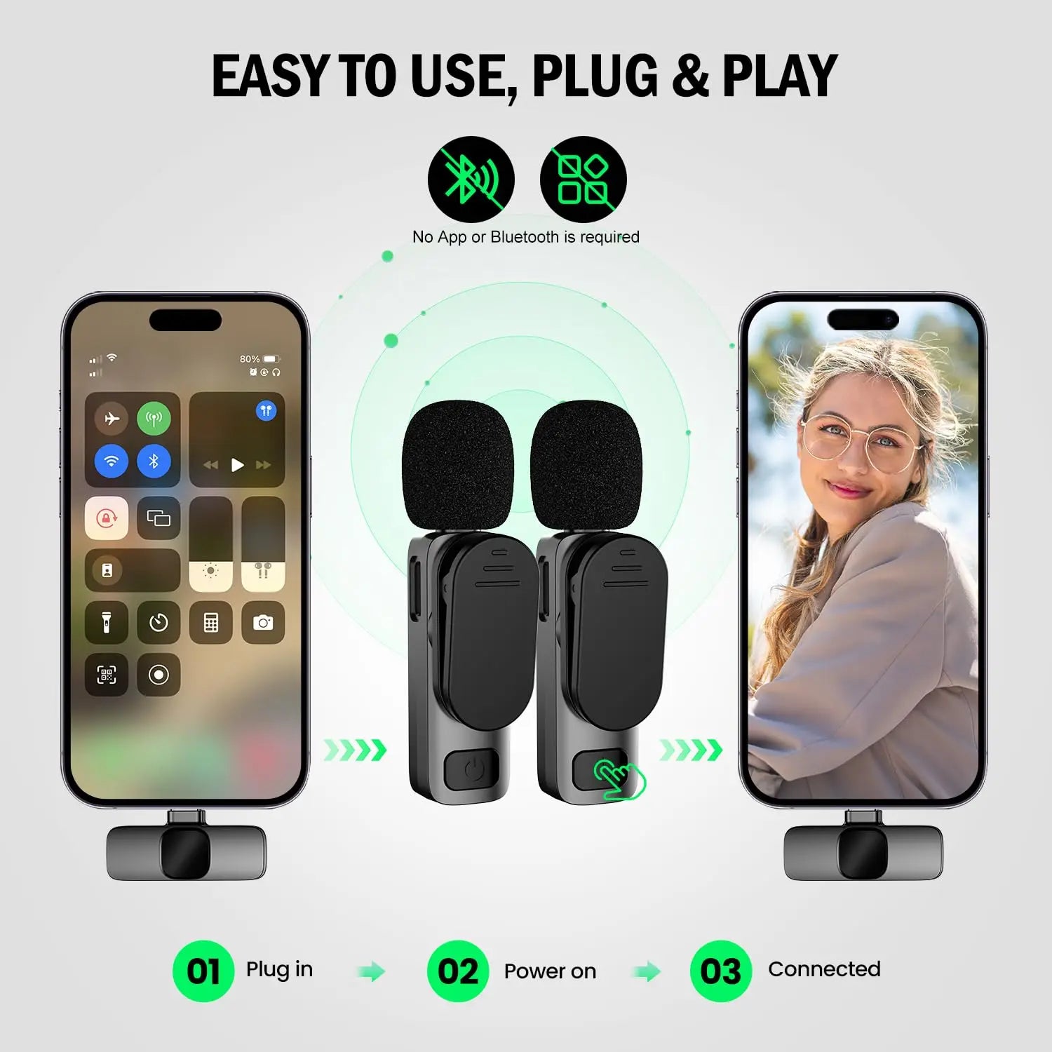 Mini microphone sans fil